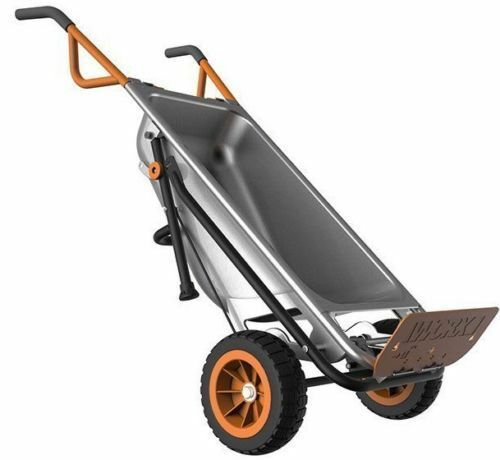 WORX WG050 Aerocart 8-in1 2-Wheel Wheelbarrow/Garden Cart/Dolly Certified Refurb