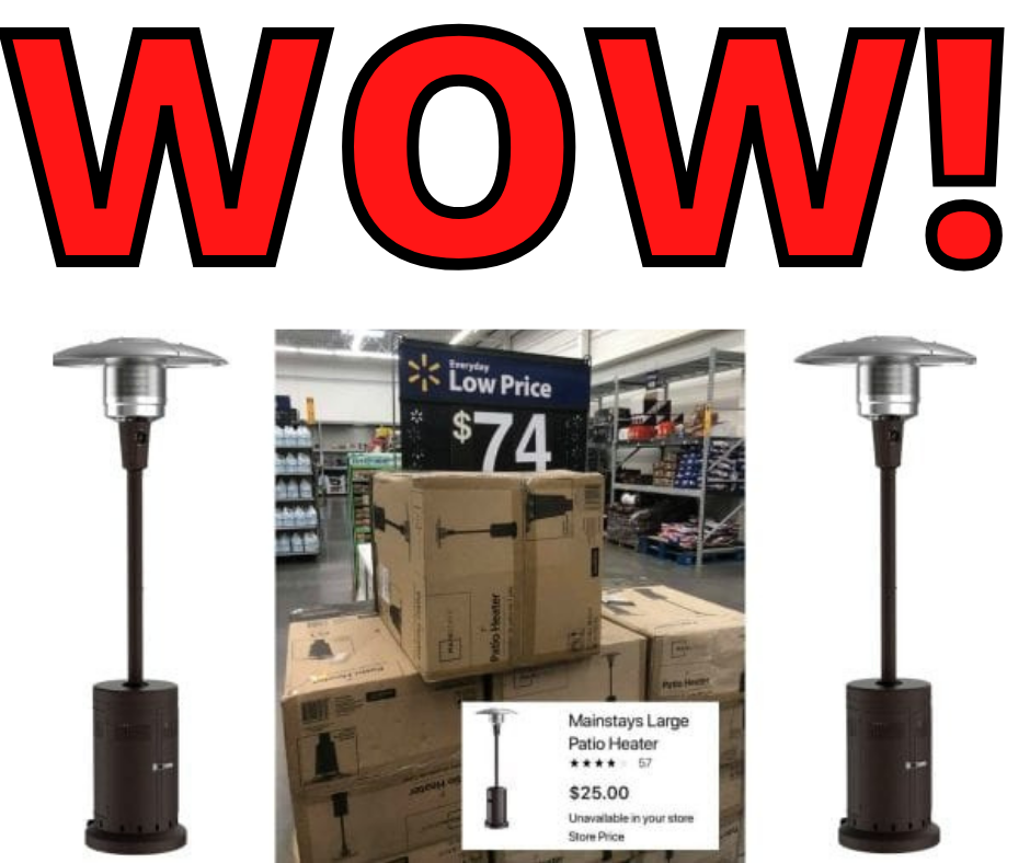 Mainstays Patio Outdoor Heater DISCOUNTED at Walmart!