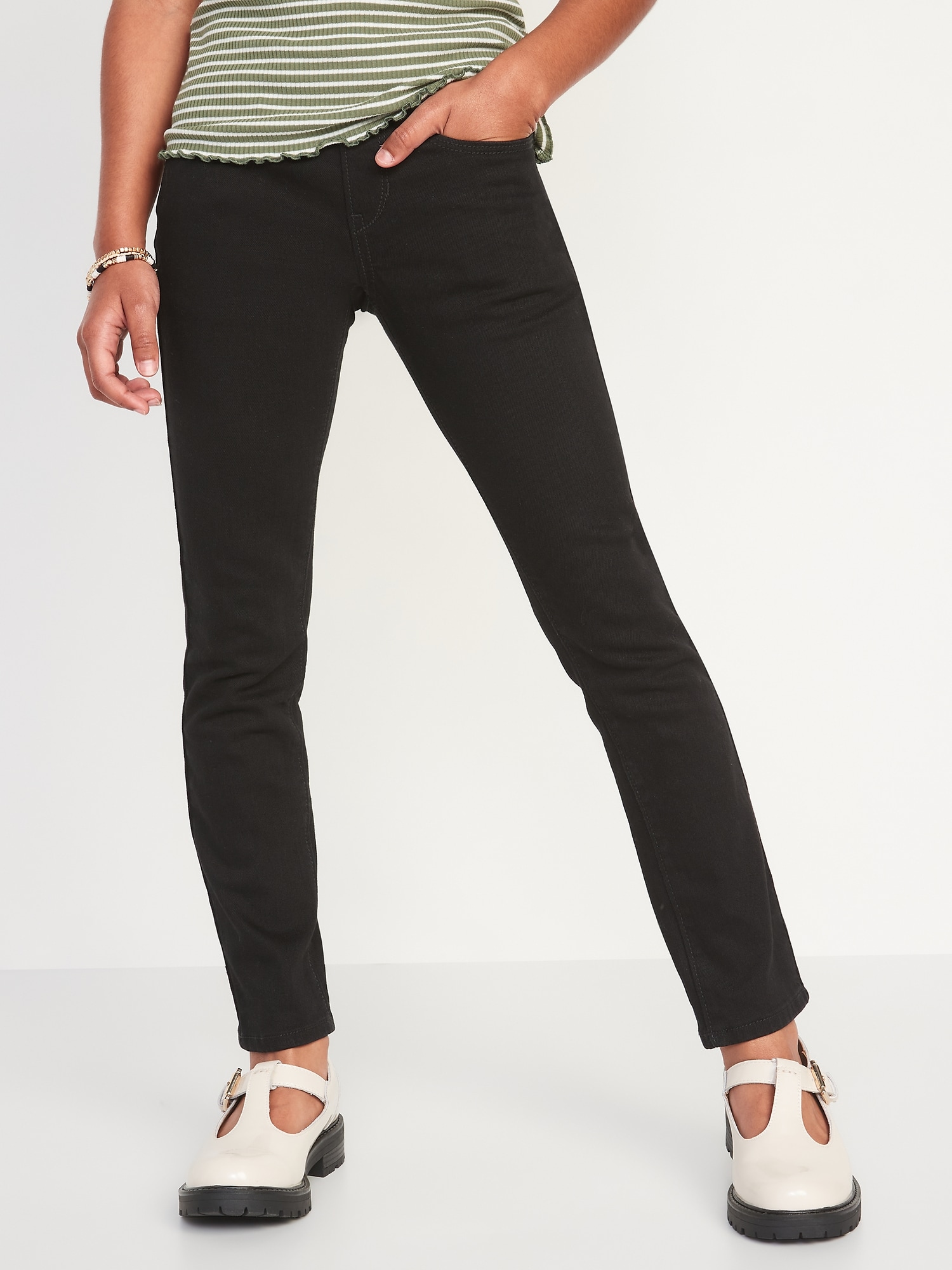 Wow Skinny Pull-On Black Jeans for Girls On Sale At Old Navy