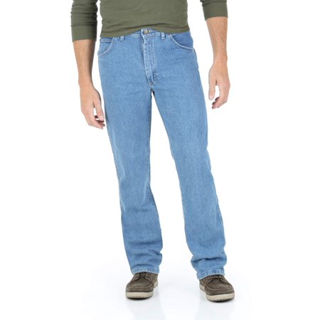 Wrangler Men'S Regular Fit Jeans With Comfort Flex Waistband