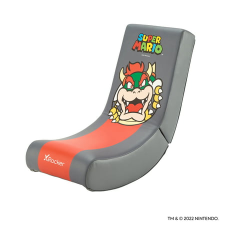 X Rocker® Super Mario™ Spotlight Floor Rocker Gaming Chair for Kid – Bowser, Nintendo