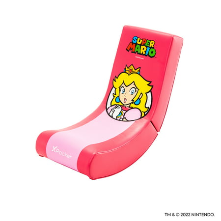 X Rocker® Super Mario™ Spotlight Floor Rocker Gaming Chair for Kid– Peach, Nintendo