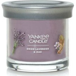 YANKEE CANDLE Signature Dried Lavender & Oak Scented Tumbler Candle Soy in Indigo, Size 2.78 H x 3.15 W x 3.15 D in | Wayfair 1630732