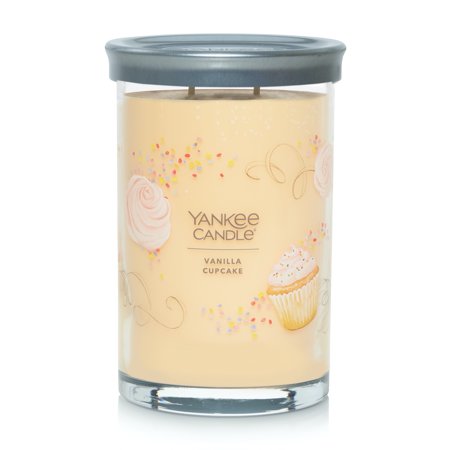 Yankee Candle Vanilla Cupcake Signature Large Tumbler Candle, Yellow, 1-Pieces