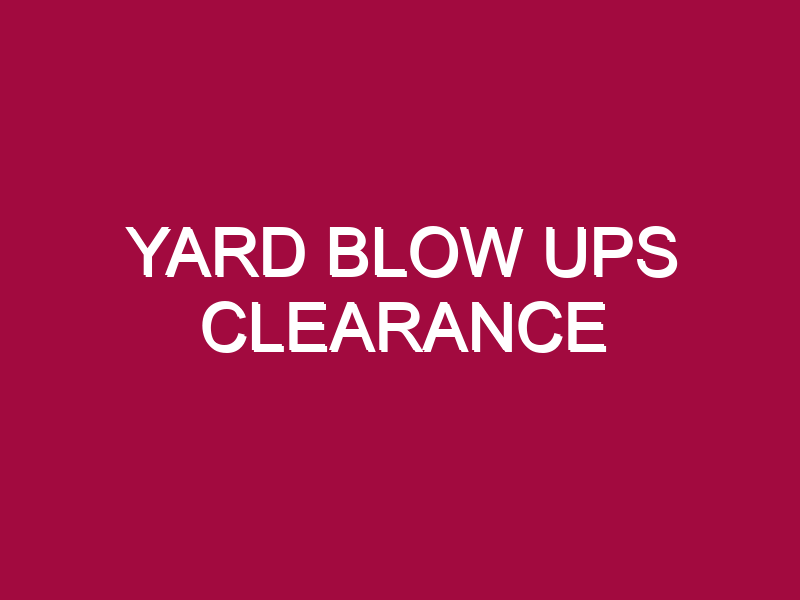 YARD BLOW UPS CLEARANCE