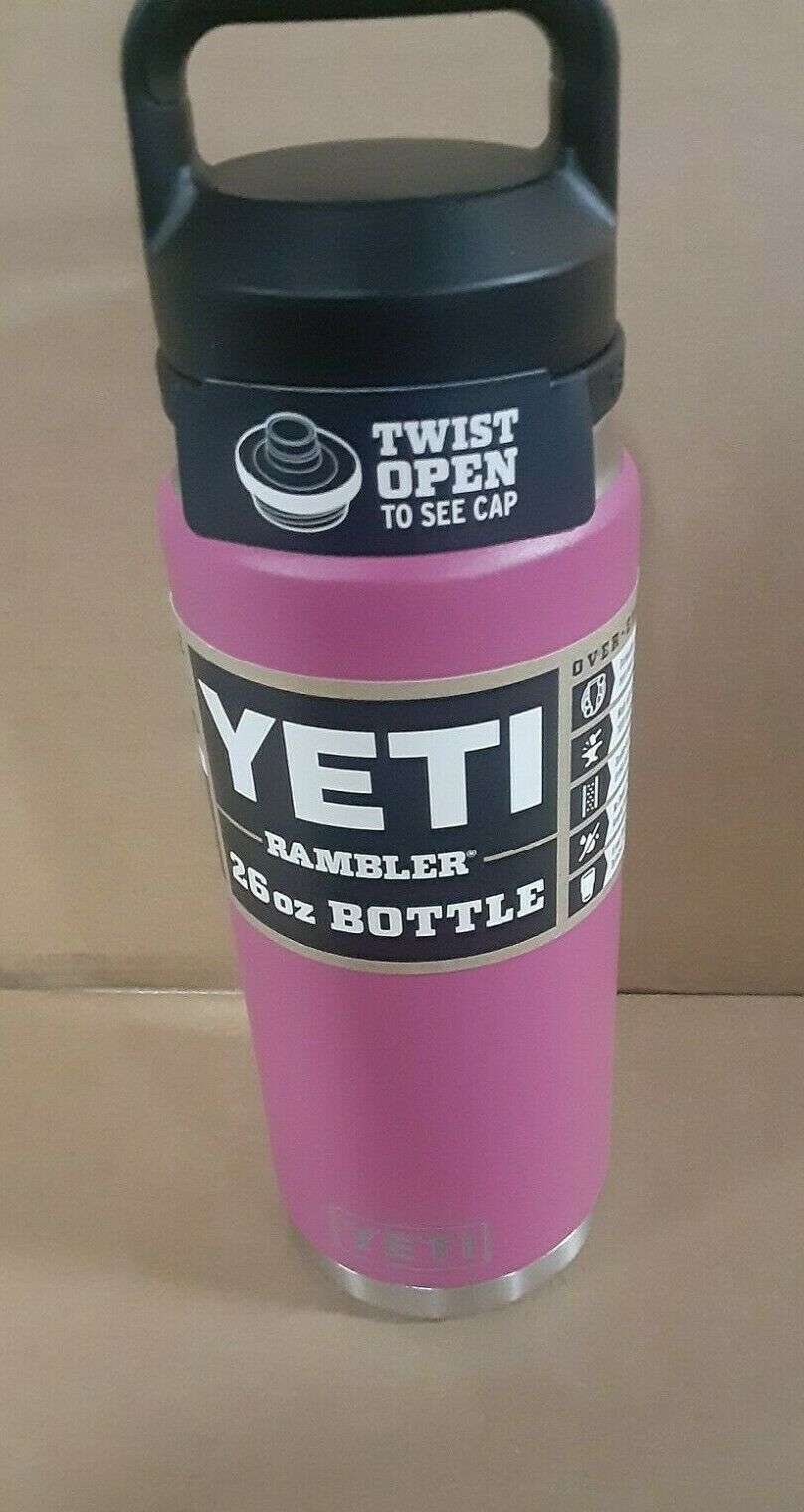 YETI Rambler 26 oz Bottle with Chug Cap - Prickly Pear Pink - Retired Color!