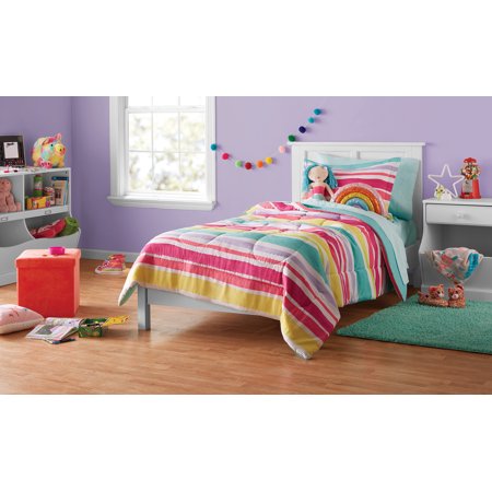 Your Zone Rainbow Stripe Coordinated Bedding Set, Multiple Sizes