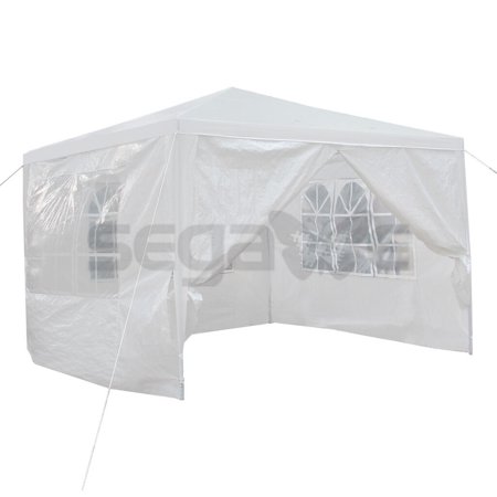ZENSTYLE 10' x 10' Outdoor Canopy Party Wedding Tent Gazebo Pavilion w/4 Side Walls White