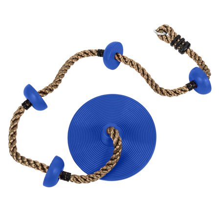 Zimtown Kids Climbing Rope Swing Round Disc Swing Set Acceccories,Blue