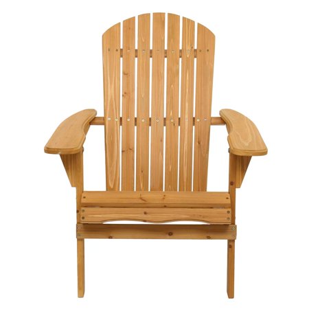 Zimtown Outdoor Adirondack Chair Reclining Bench Wooden Folding