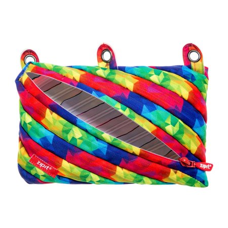 ZIPIT Colors 3-Ring Binder Pencil Pouch Large Capacity (Kaleidoscope)