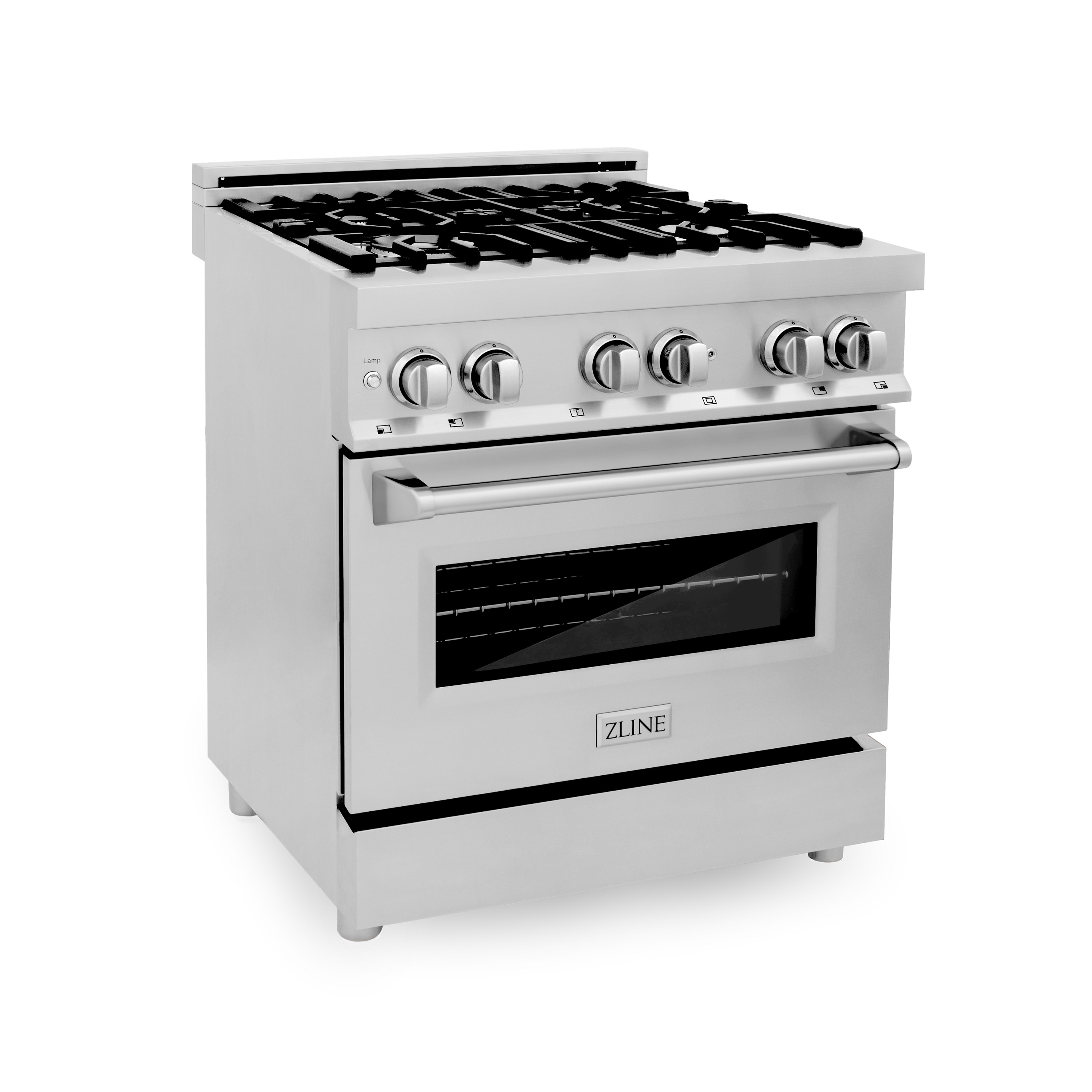 ZLINE KITCHEN & BATH Dual fuel range 30-in Deep Recessed 4 Burners Convection Oven Freestanding Dual Fuel Range (Stainless Steel) on Sale At Lowe's