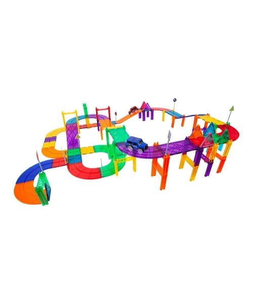 Zulily One Day ONLY! Race Track 81-Piece Magnetic Building Blocks $48.99